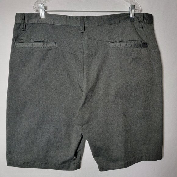 Volcom True To This Mens Flat Front Chino Board Shorts Size 42 Charcoal Grey - Picture 2 of 14